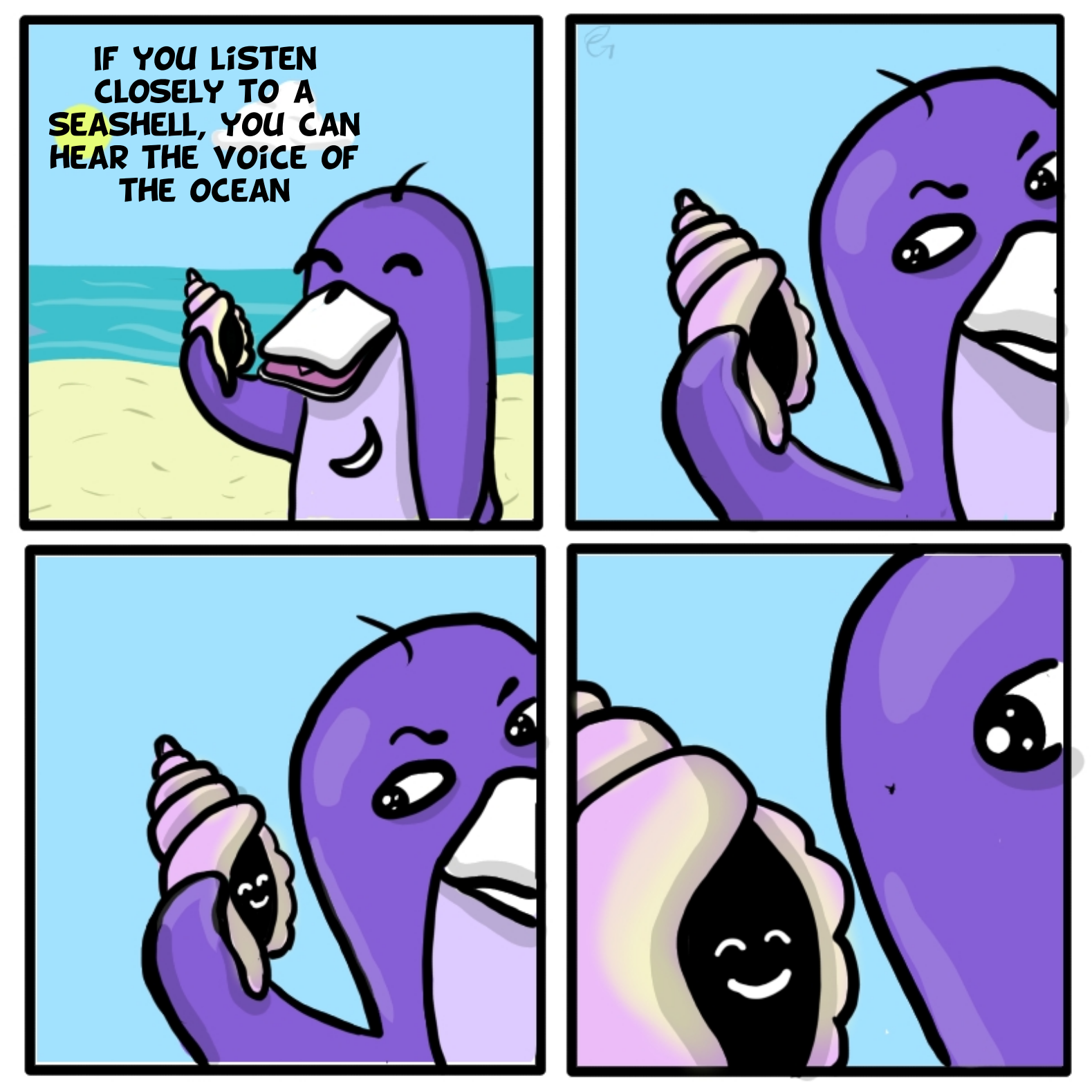Plantilla de meme wassie and seashell