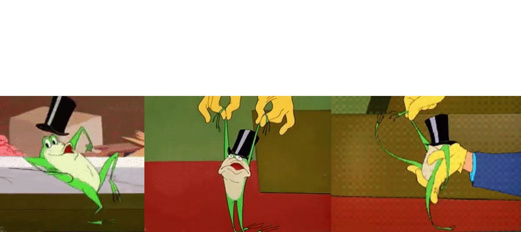 Plantilla de meme WB Frog Meme