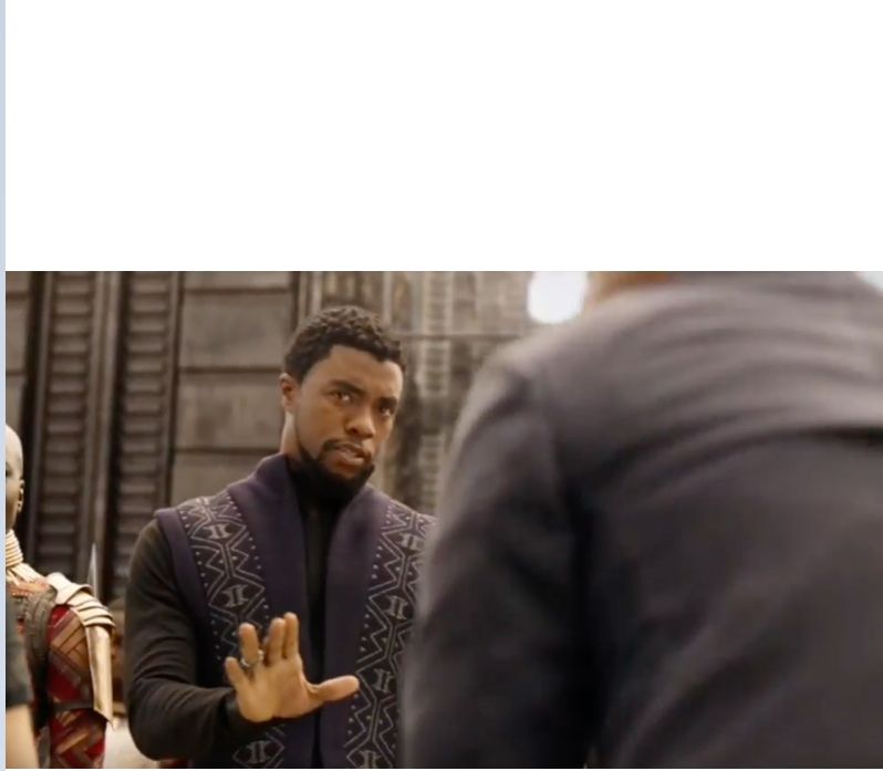Plantilla de meme We don't do that here