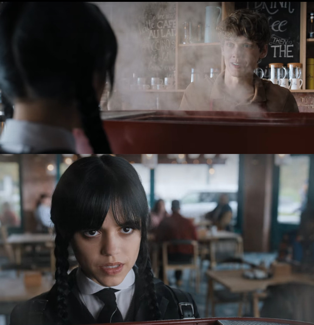 Template meme Wednesday Addams Drip Coffee Espresso
