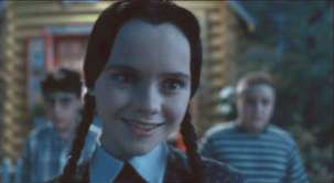 Template meme Wednesday Addams Smile