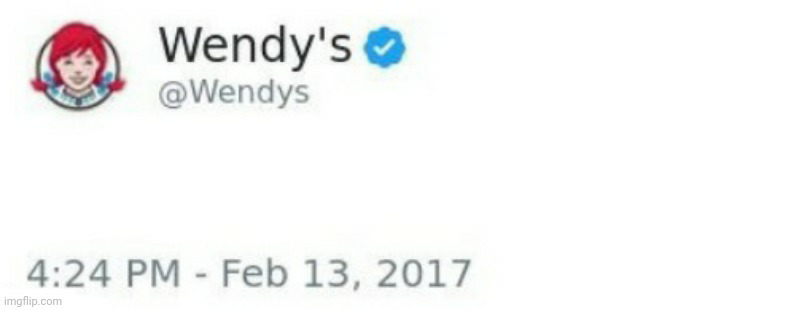 Plantilla de meme Wendy's Twitter