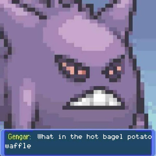 Template meme What in the hot bagel potato waffle