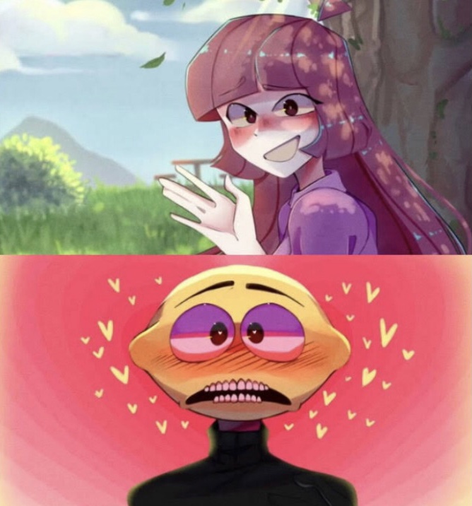 Template meme when you have a crush meme