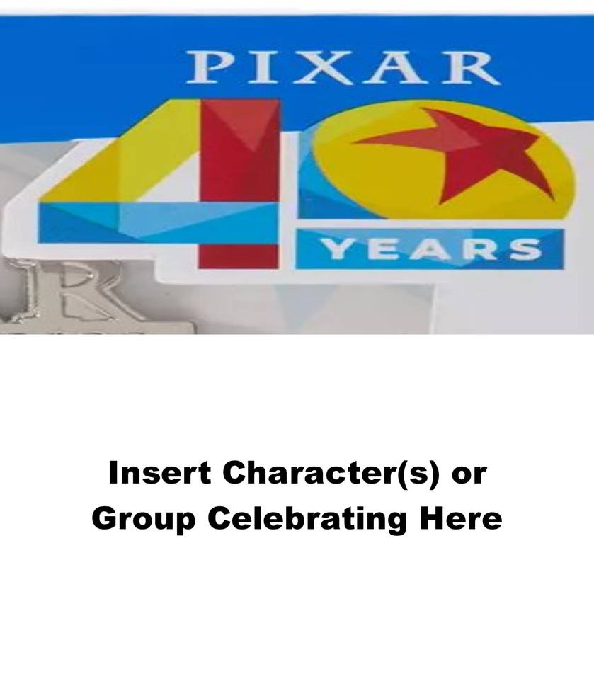 Template meme which character celebrates 40 years of pixar ?