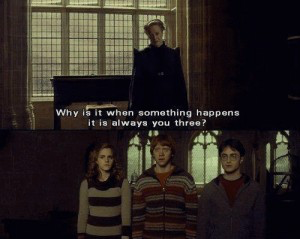 Template meme Why is it when something happens it is always you three?
