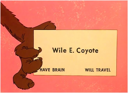 Template meme wile e coyote business card