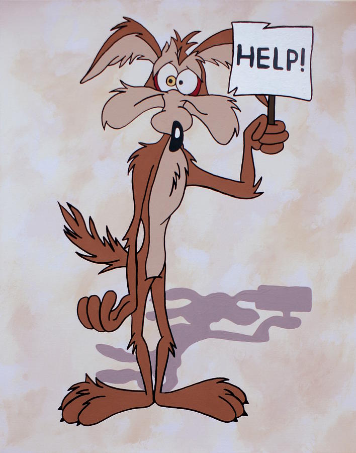 Template meme Wile E. Coyote Help