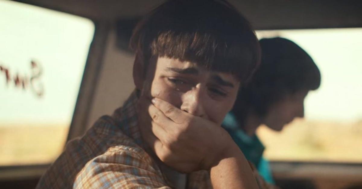 Plantilla de meme will byers crying
