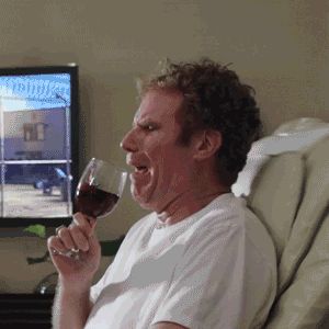 Plantilla de meme Will Farrell wine animated
