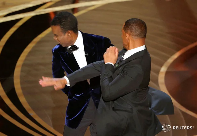 Plantilla de meme Will Smith punching Chris Rock