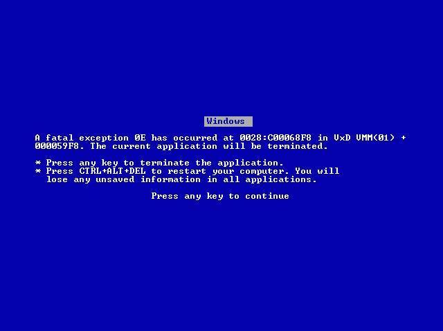 Template meme windows fatal error