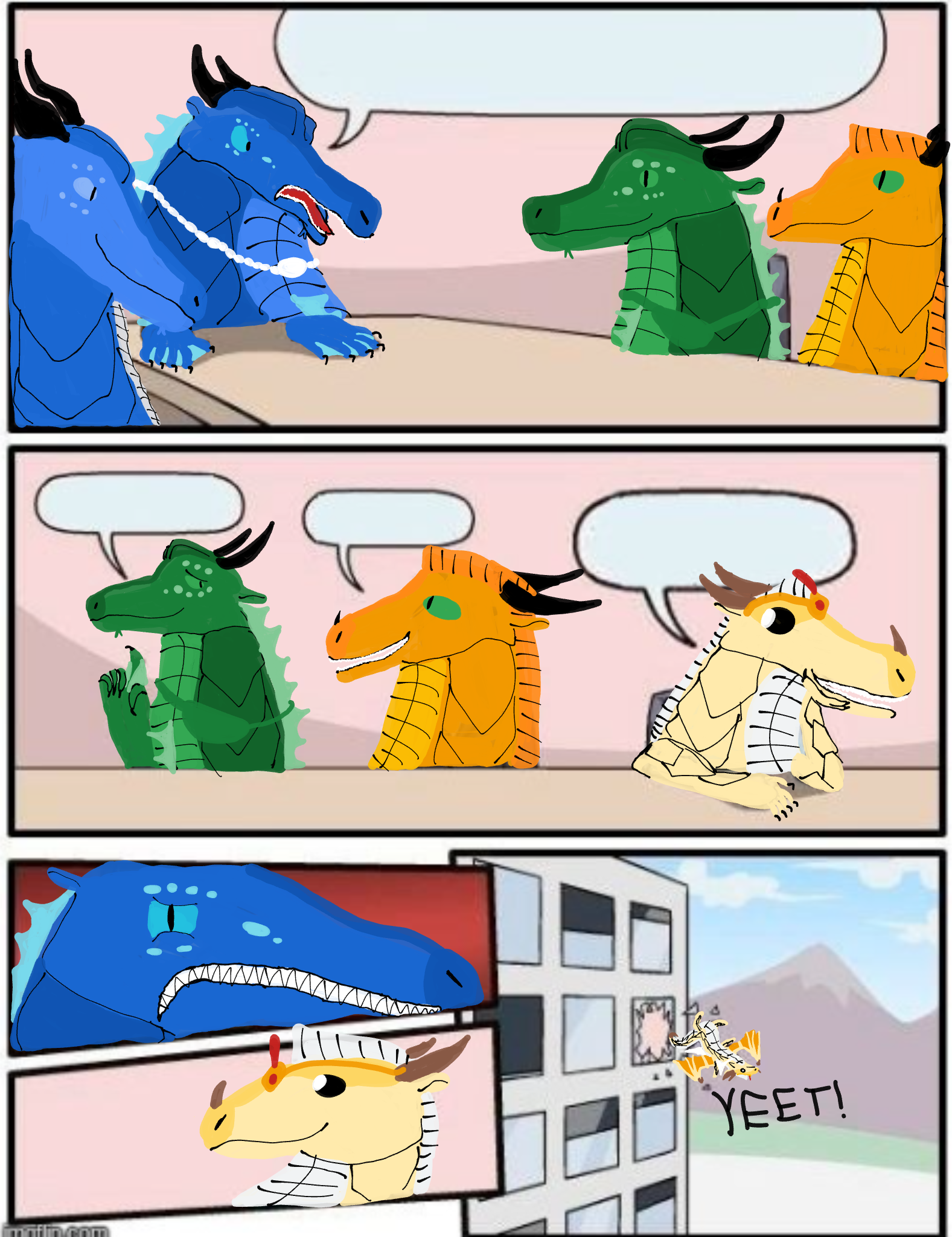 Template meme Wings of Fire Boardroom Meeting meme template