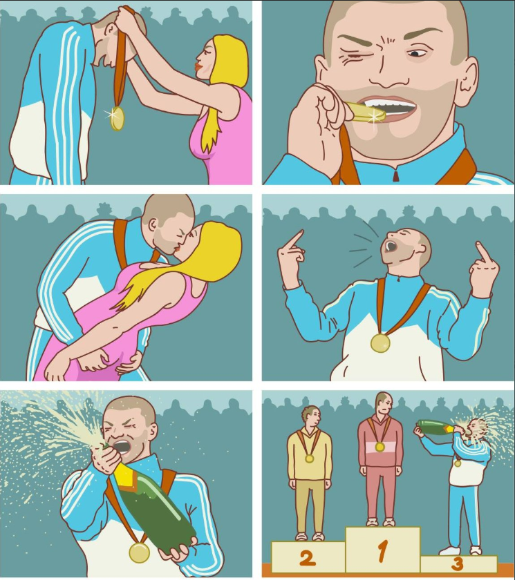 Plantilla de meme winner