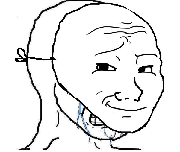 Template meme Wojak mask