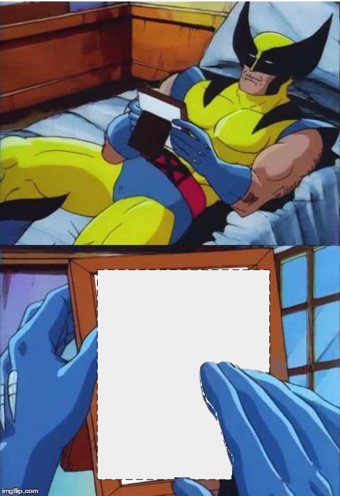 Plantilla de meme Wolverine Crush