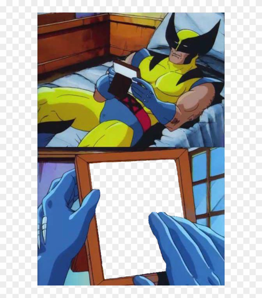 Plantilla de meme wolverine's crush