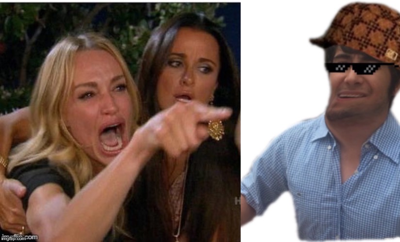 Plantilla de meme Woman yelling at me meme
