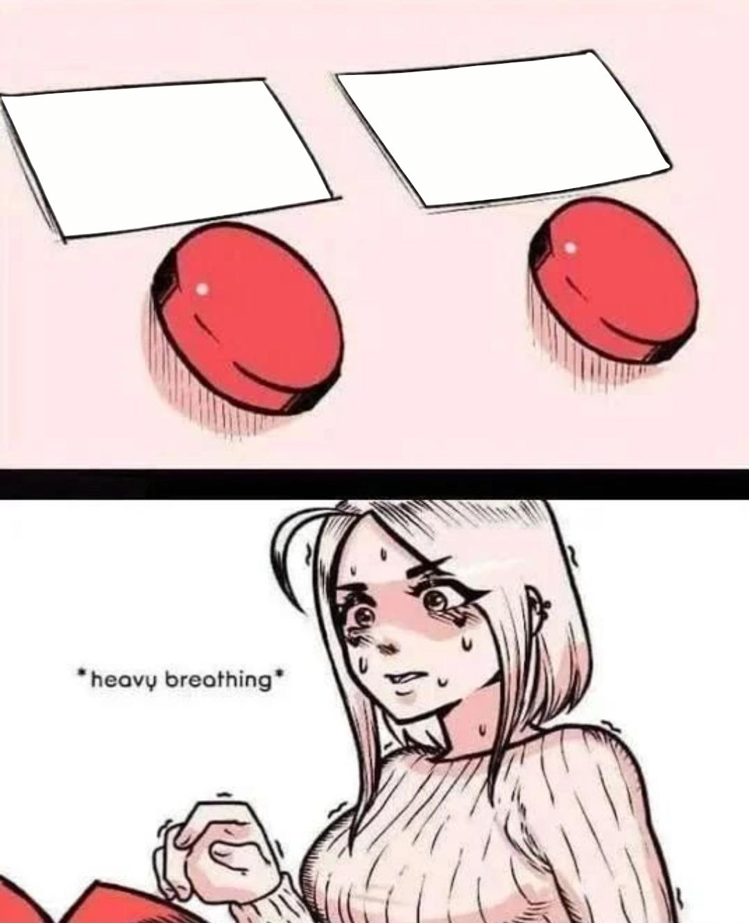 Plantilla de meme Women Two Buttons Meme