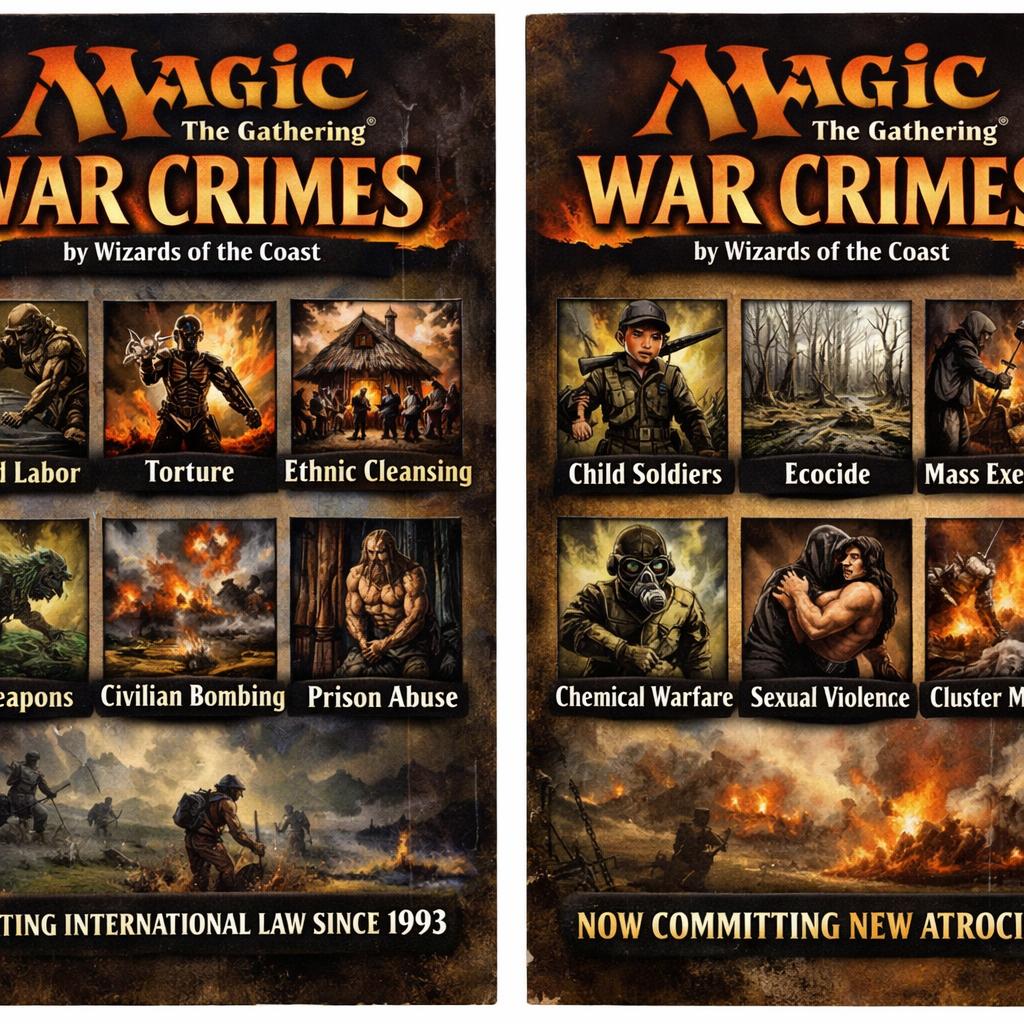 Plantilla de meme WotC's War Crimes