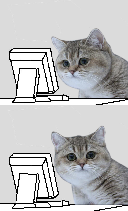 Plantilla de meme Wut?Hai,Nope!