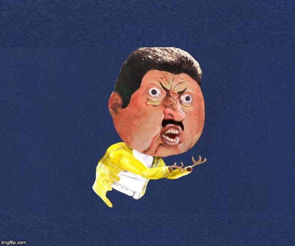 Plantilla de meme Y U No Freddy Mercury