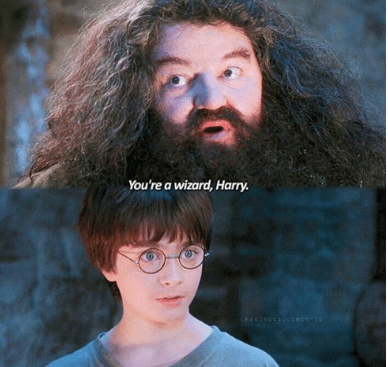 Plantilla de meme Yer a wizard Harry