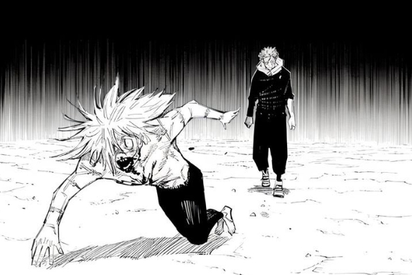 Plantilla de meme Yuji chasing mahito
