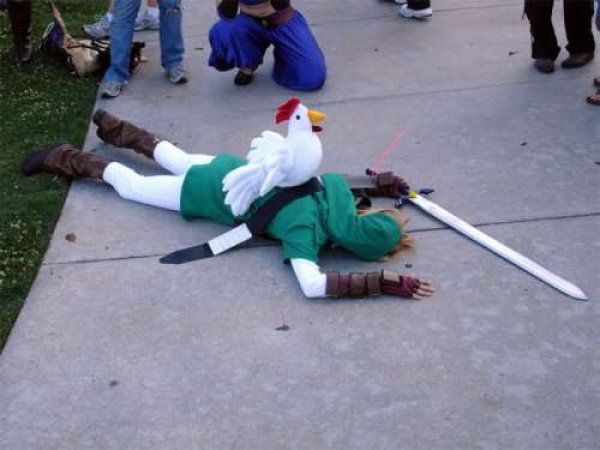 Plantilla de meme Zelda Chicken