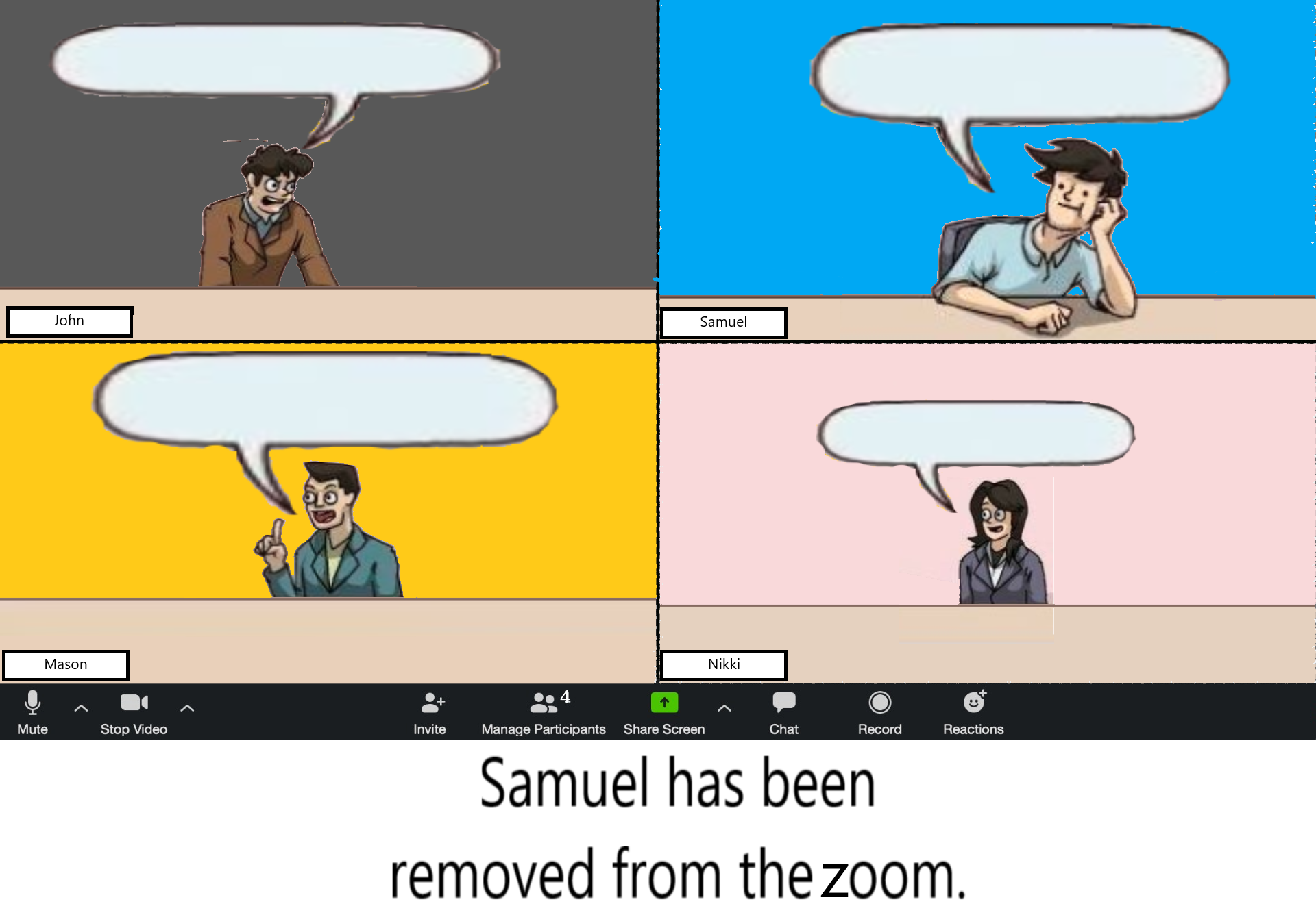 Template meme zoom call Meeting Suggestion