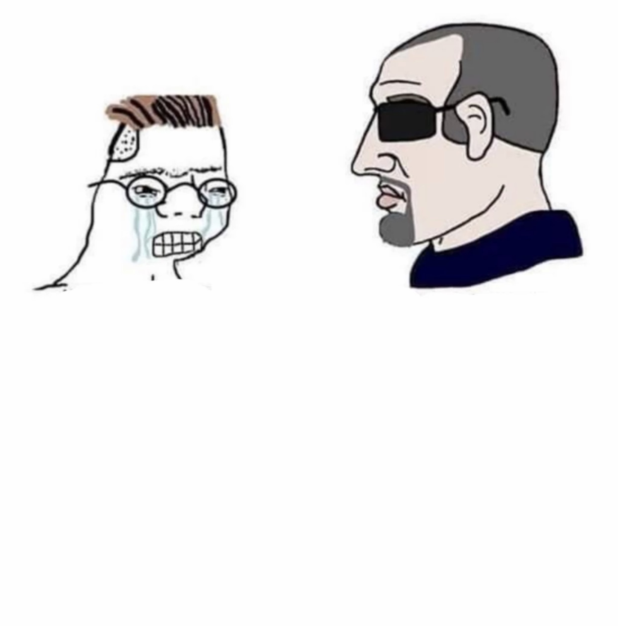 Plantilla de meme Zoomer vs Boomer